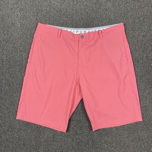 Puma Golf Shorts Flat Front Mens Salmon Pink 9” Inseam Performance Size 40